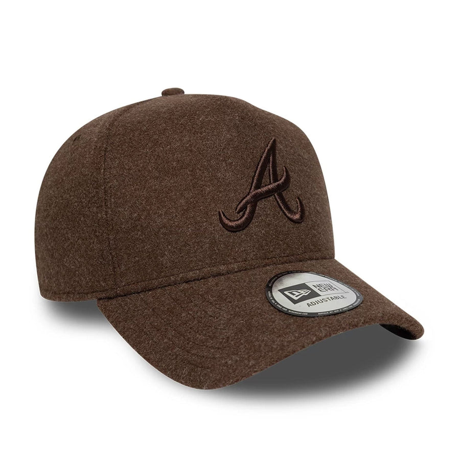 This is a Atlanta Braves MLB Dark Brown 9FORTY E-Frame Adjustable Cap 3
