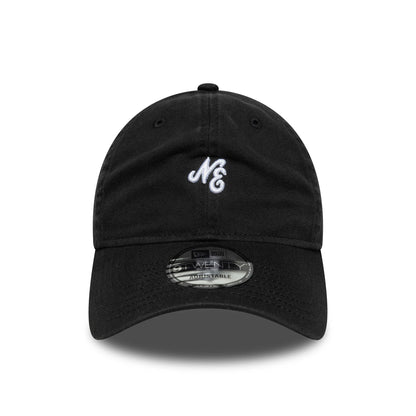 This is a  New Era Washed Mini Logo Black 9TWENTY Adjustable Cap 2