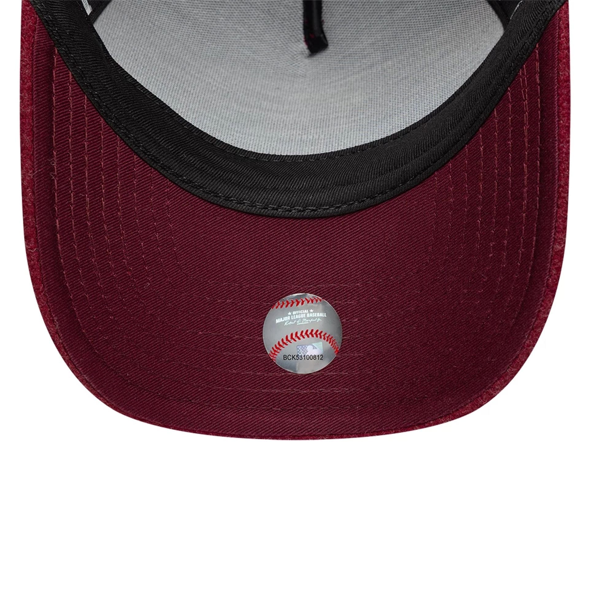 This is a LA Dodgers MLB Melton Dark Red 9FORTY E-Frame Adjustable Cap 7