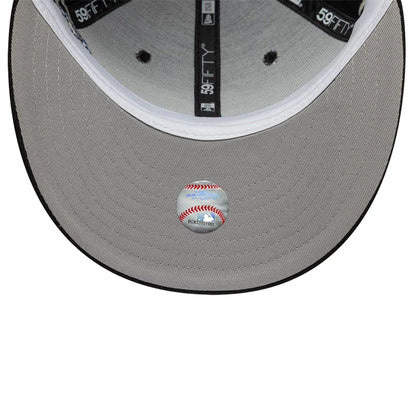 This is a Chicago White Sox MLB Planet Icon Black 59FIFTY Fitted Cap 2