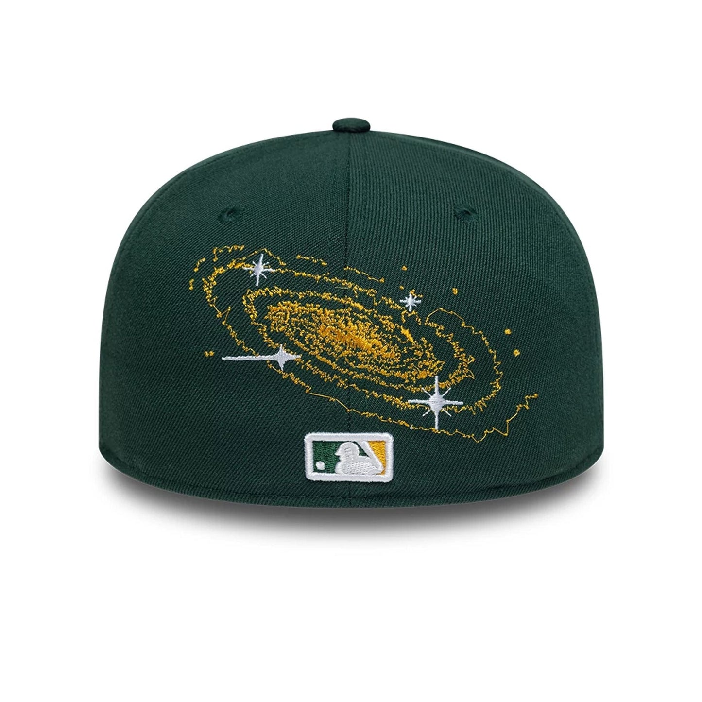 This is a Oakland Athletics MLB Planet Icon Dark Green 59FIFTY Fitted Cap 5