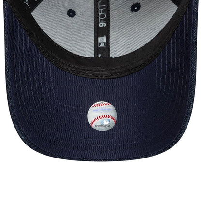 This is a New York Yankees MLB Denim Blue 9FORTY Adjustable Cap 7