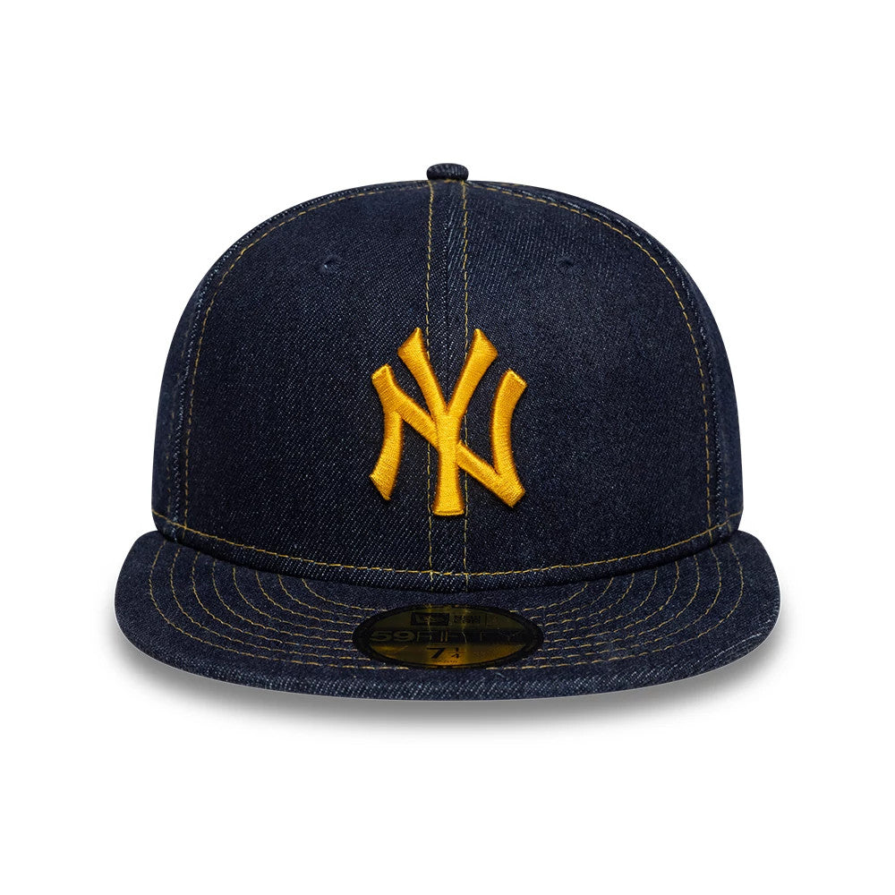 This is a New York Yankees MLB Denim Blue 59FIFTY Fitted Cap 2