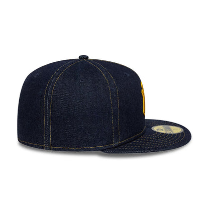 This is a New York Yankees MLB Denim Blue 59FIFTY Fitted Cap 5