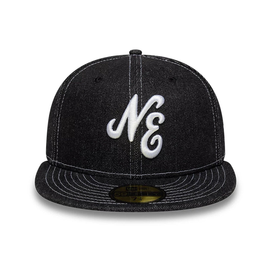 This is a  New Era Denim Black 59FIFTY Fitted Cap 2