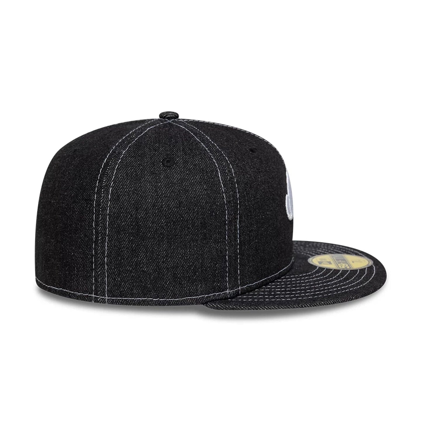 This is a  New Era Denim Black 59FIFTY Fitted Cap 5