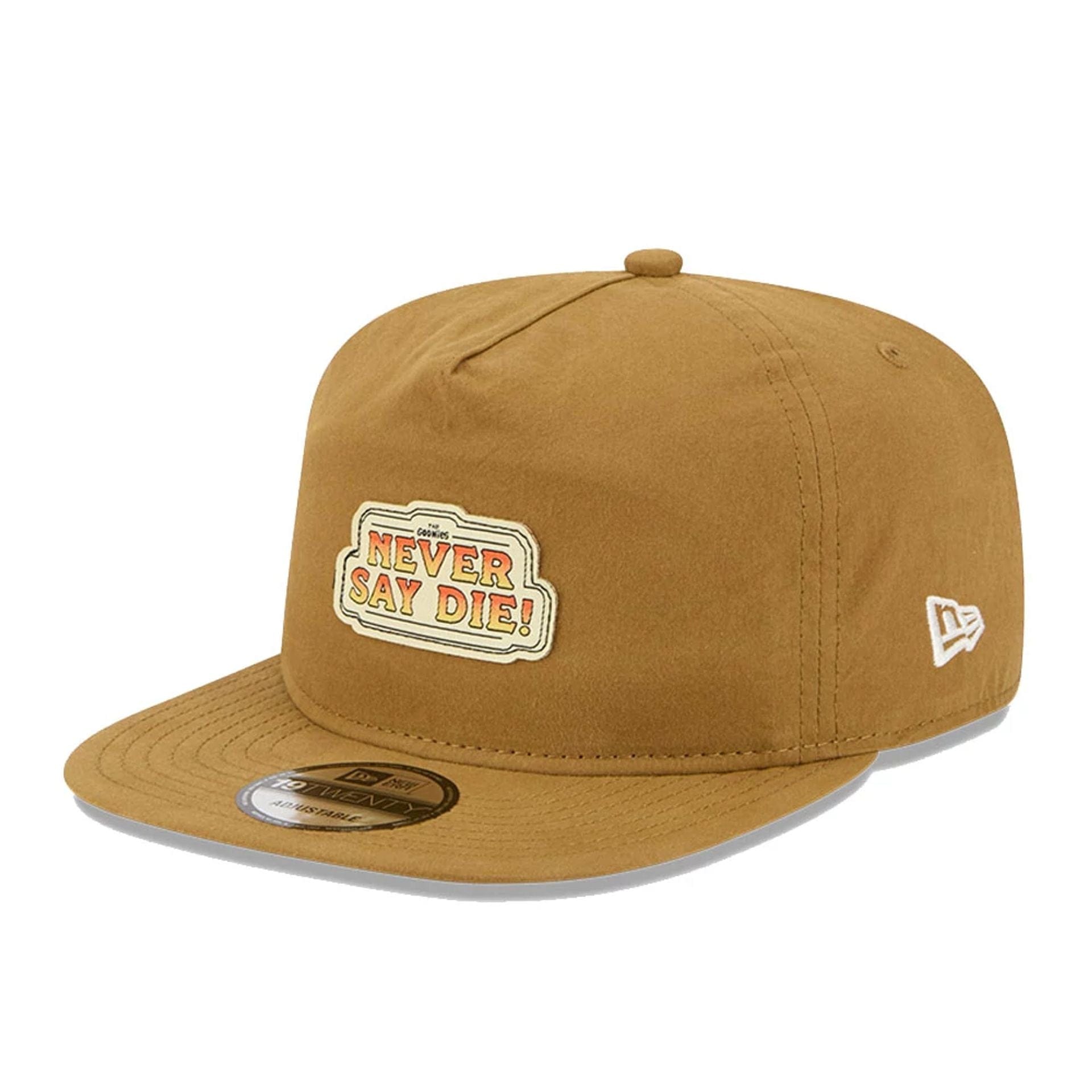 This is a The Goonies Never Say Die Warner Brothers Open Brown 19TWENTY Adjustable Cap 1
