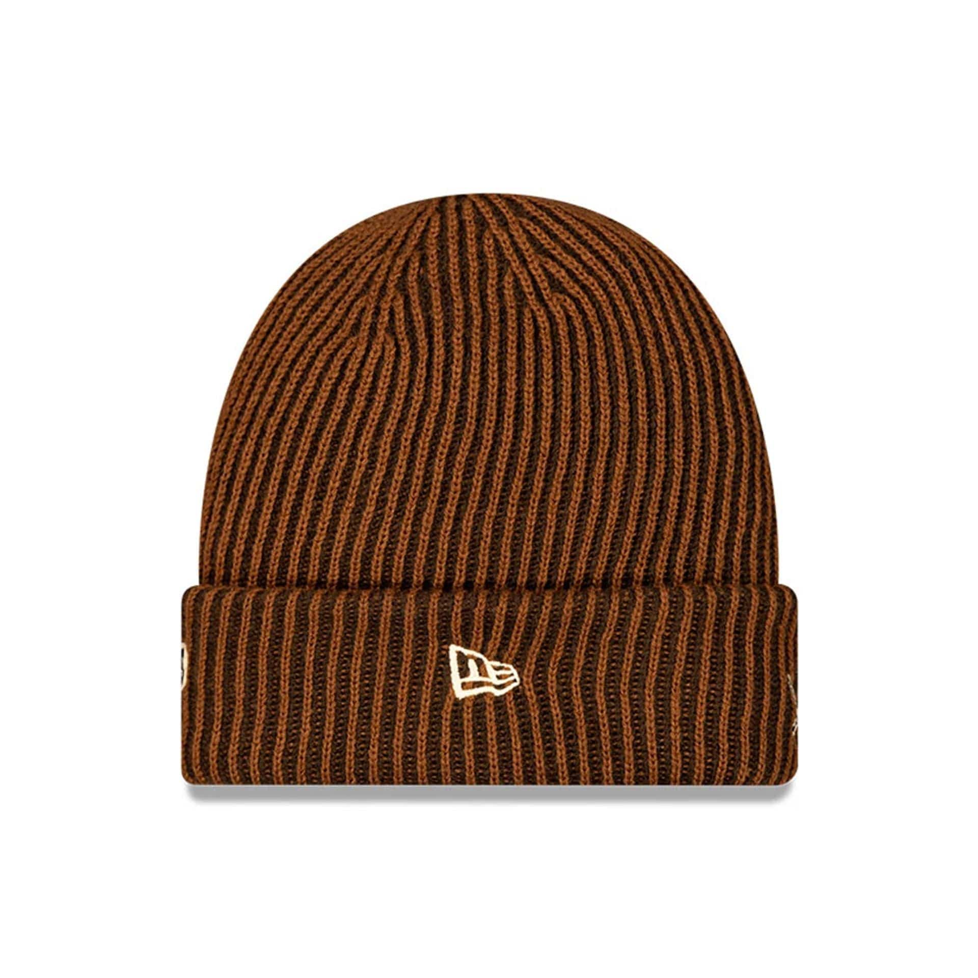 This is a The Goonies Warner Brothers Dark Brown Cuff knit Beanie Hat 3