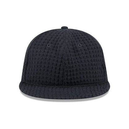 This is a  New Era Waffle Knit Navy Retro Crown 9FIFTY Adjustable Cap 3
