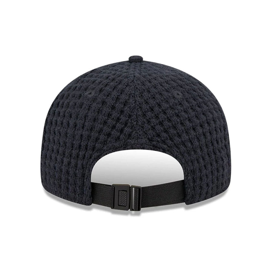 This is a  New Era Waffle Knit Navy Retro Crown 9FIFTY Adjustable Cap 5