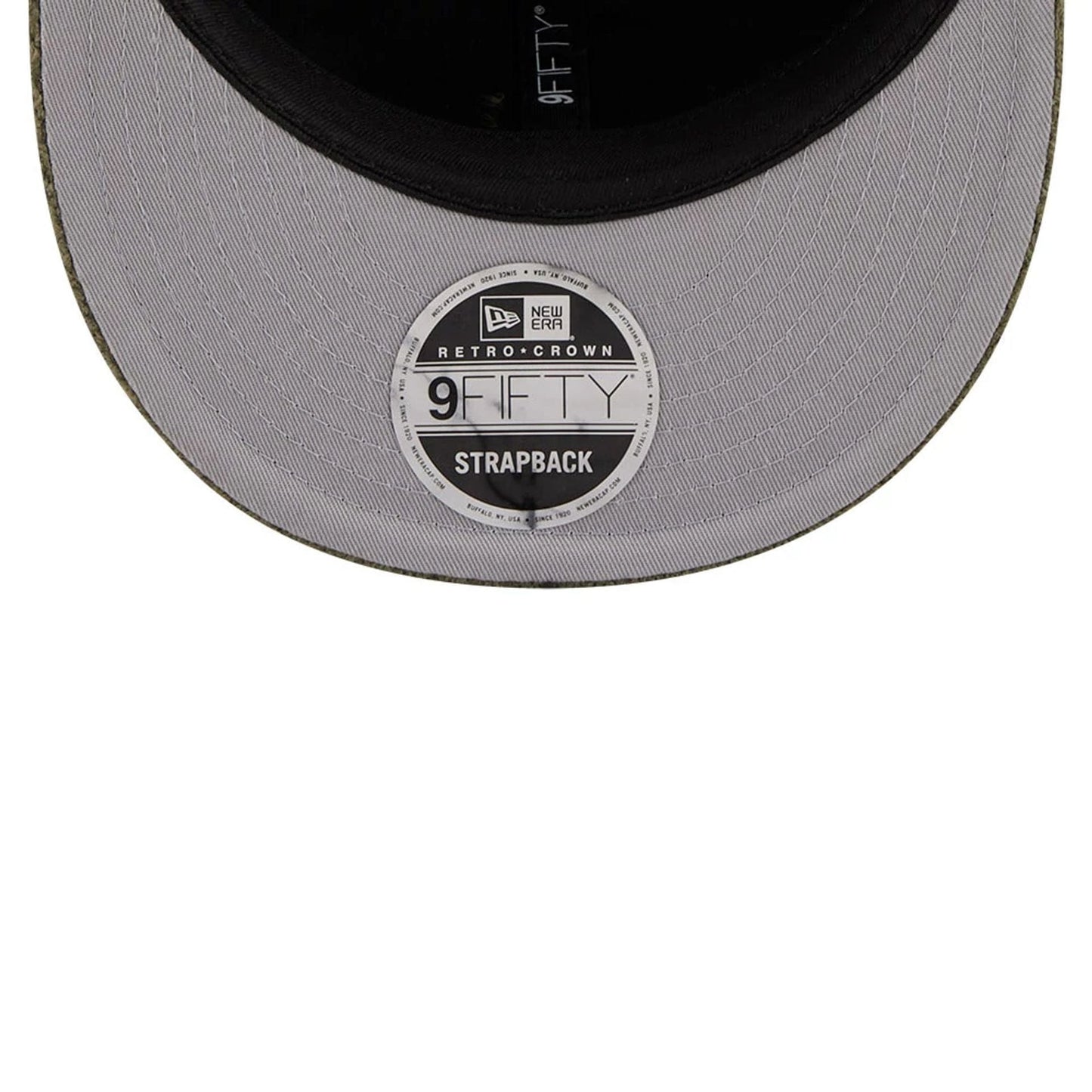 This is a  New Era Waffle Knit Green Retro Crown 9FIFTY Adjustable Cap 2