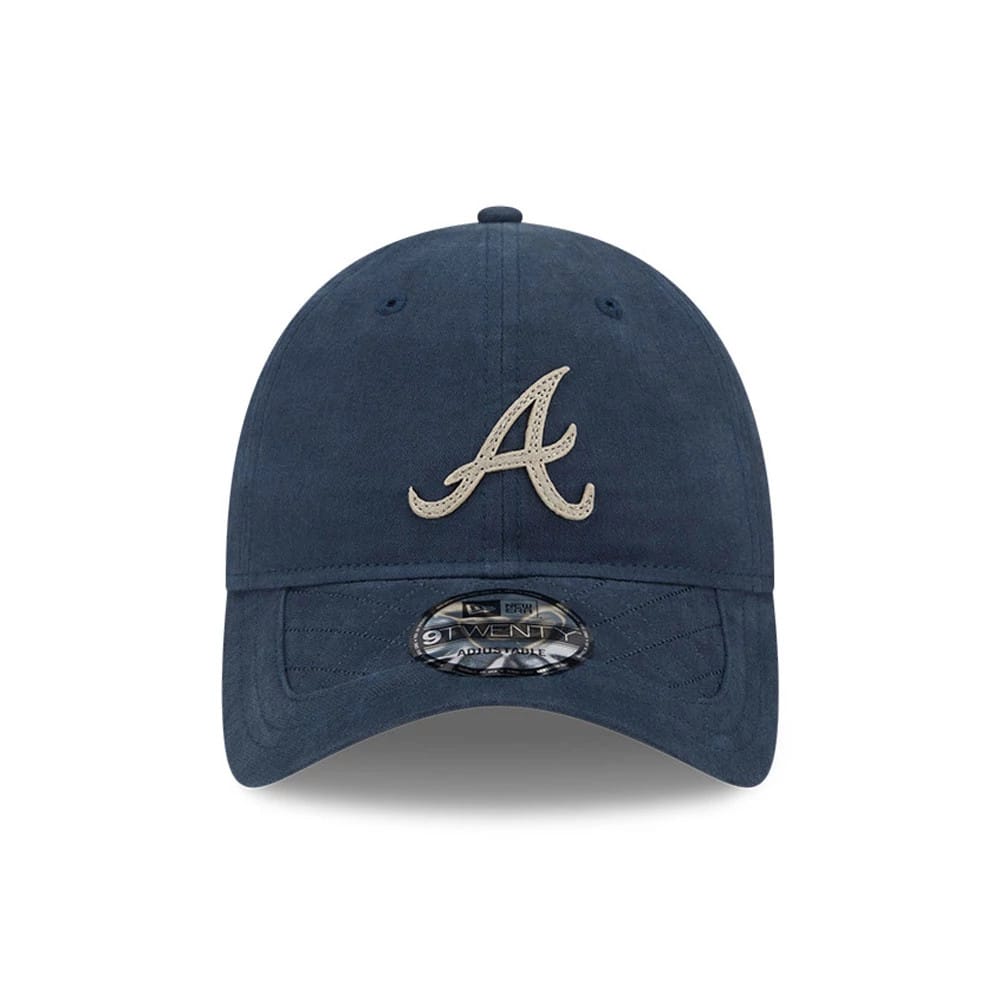 This is a Atlanta Braves MLB Quilted Navy 9TWENTY Adjustable Cap 3