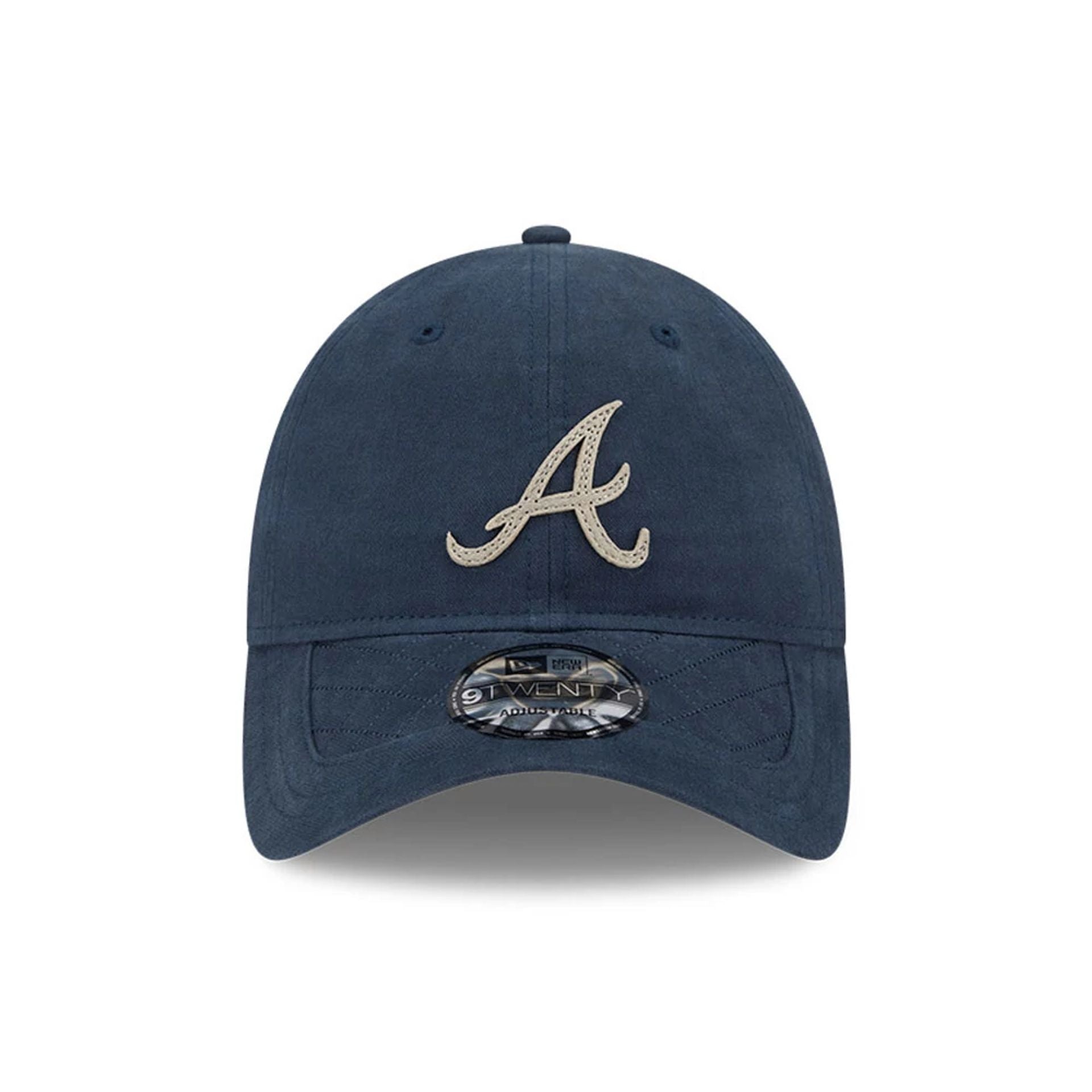 This is a Atlanta Braves MLB Quilted Navy 9TWENTY Adjustable Cap 3