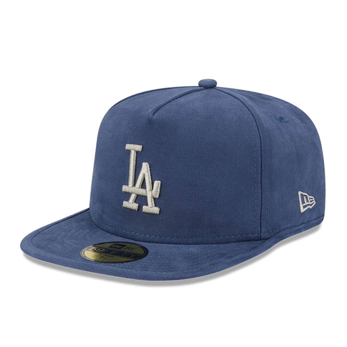 This is a LA Dodgers MLB Quilted Dark Blue 59FIFTY A-Frame Fitted Cap 1