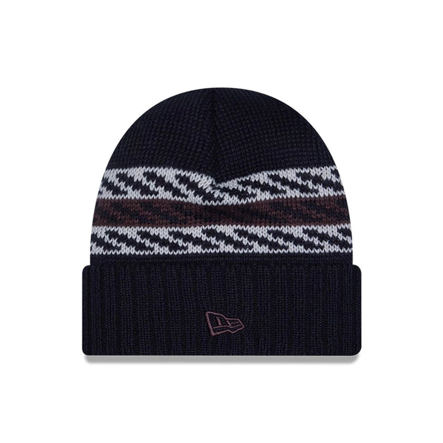 This is a New York Yankees MLB Quilted Navy Cuff knit Beanie Hat 2