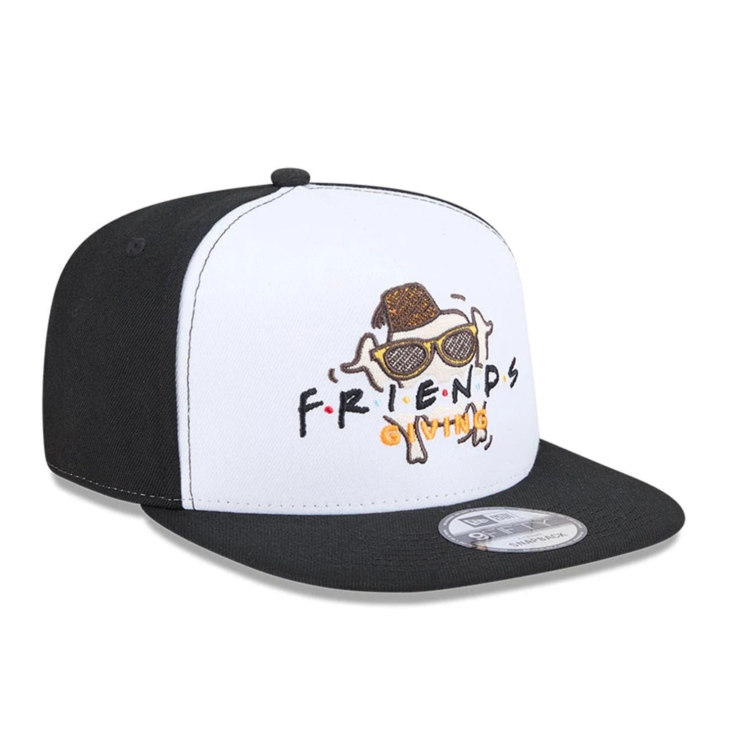 Pictured is this Friends Giving 9FIFTY A-Frame Snapback cap in black. 4