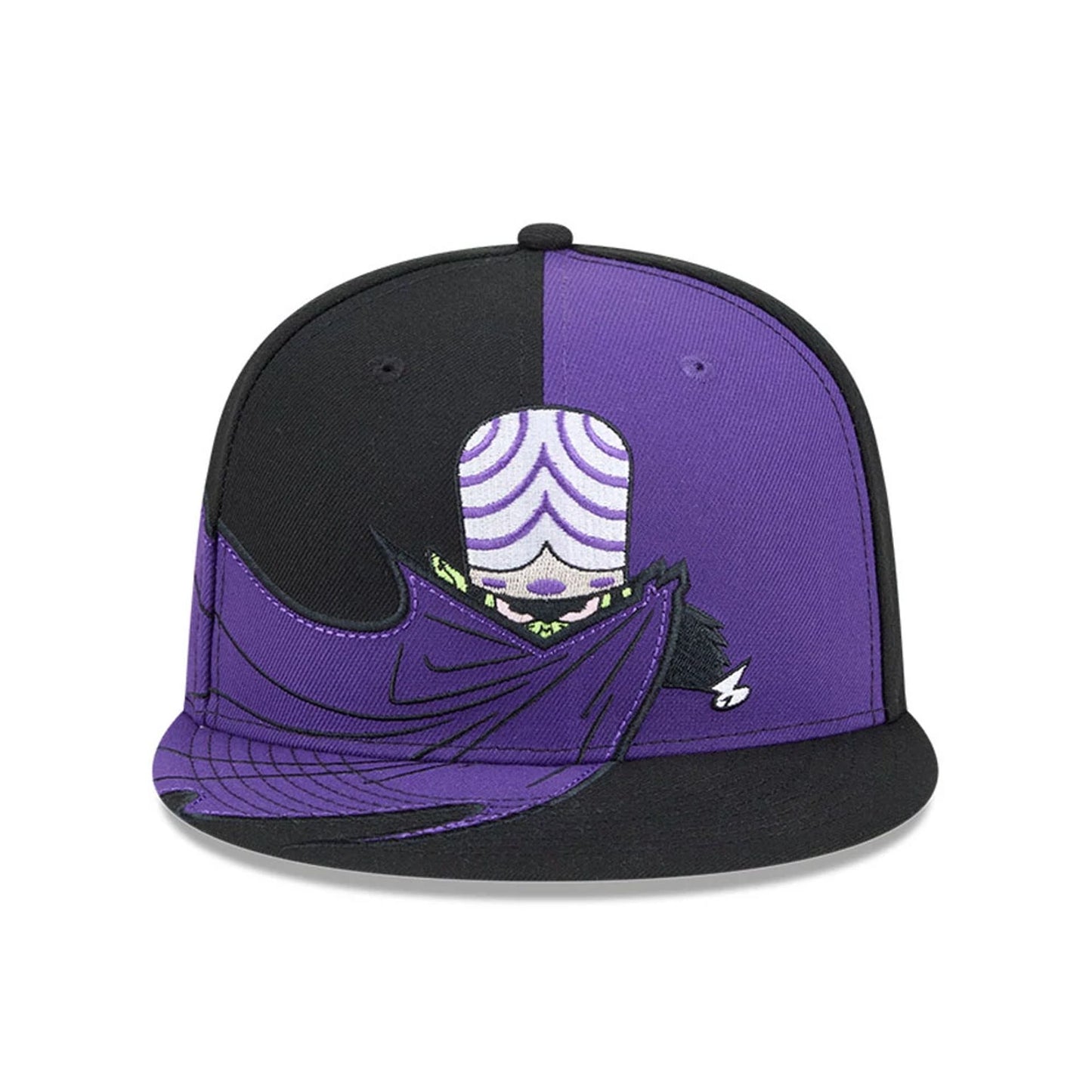 Pictured is this Mojo Jojo Power Puff Girls 59FIFTY Fitted cap in black. 3