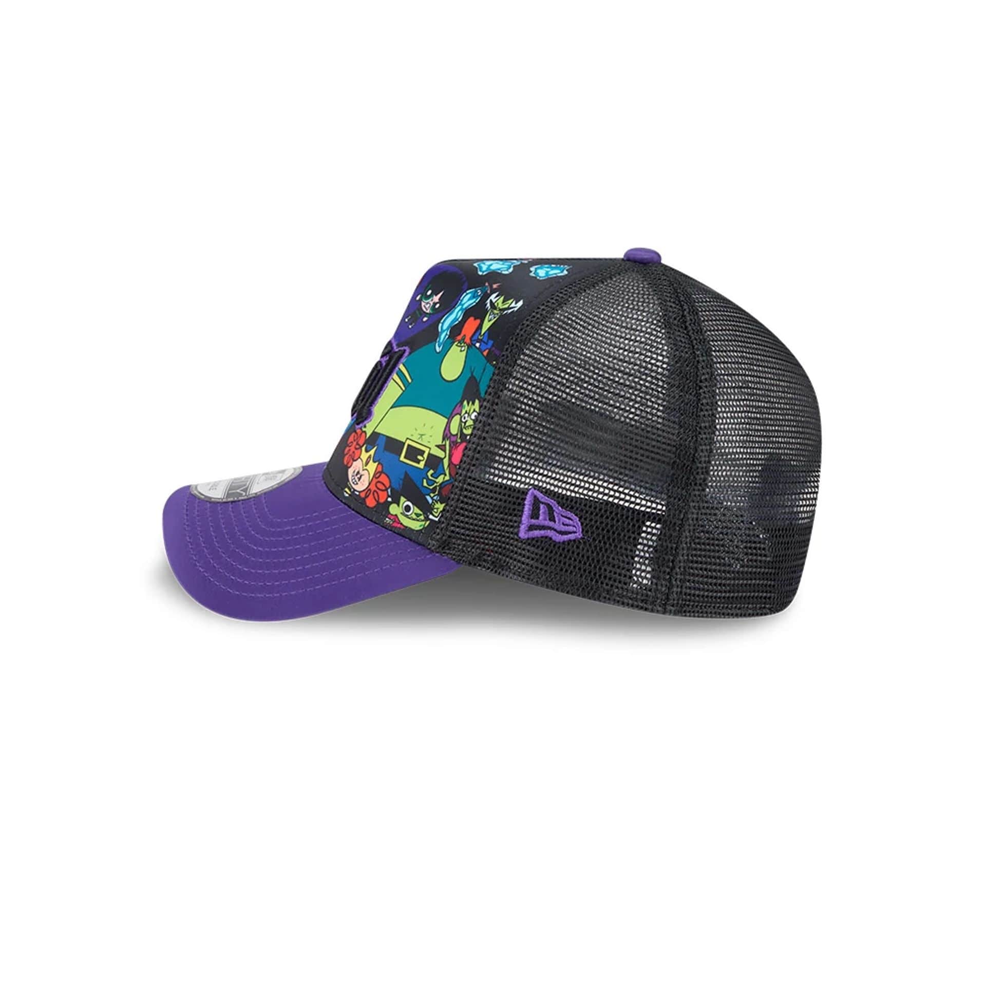 Pictured is this Evil Power Puff Girls 9FORTY A-Frame Trucker cap in black. 6