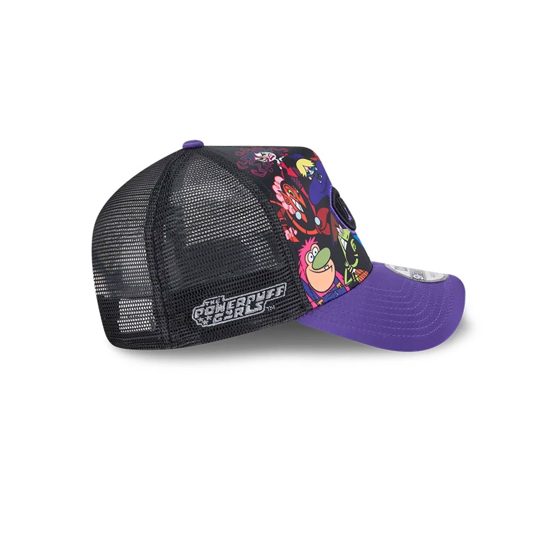 Pictured is this Evil Power Puff Girls 9FORTY A-Frame Trucker cap in black. 5