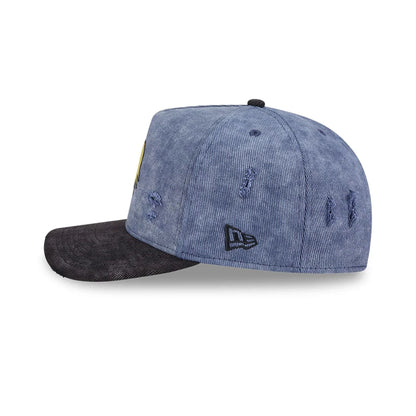 Pictured is this Rowdyruff Boys Boomer Power Puff Girls 9FIFTY A-Frame Snapback cap in open blue. 6