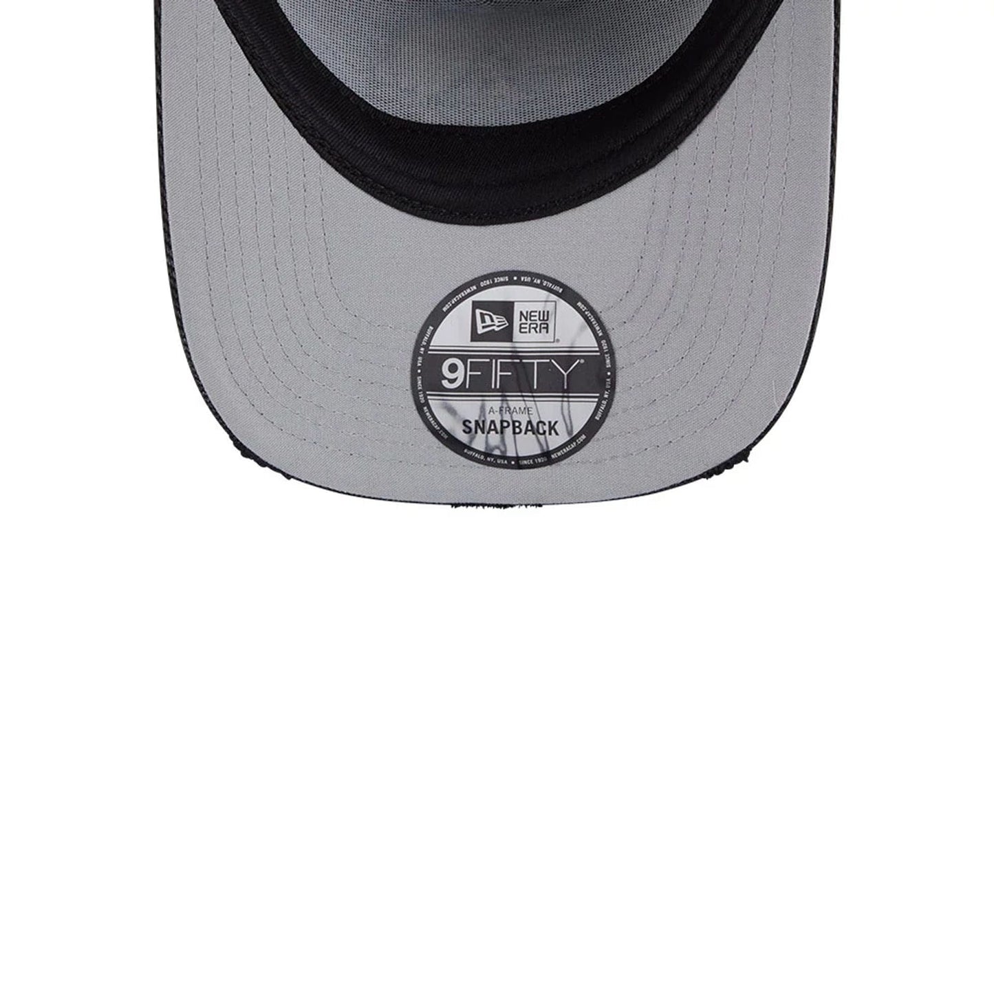 Pictured is this Rowdyruff Boys Boomer Power Puff Girls 9FIFTY A-Frame Snapback cap in open blue. 2