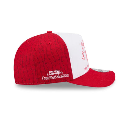 Pictured is this Little Knot National Lampoons Christmas Vacation 9FIFTY A-Frame Snapback cap in red. 6