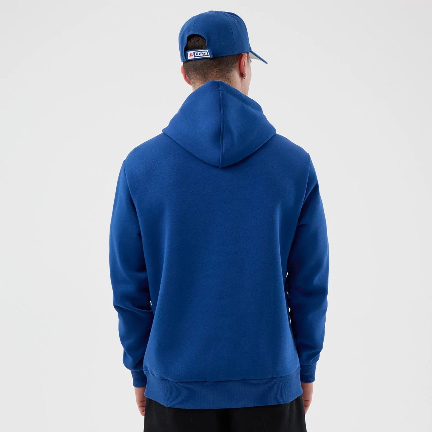 The Male model is wearing Indianapolis Colts NFL International Series Games Blue Pullover Hoodie  2