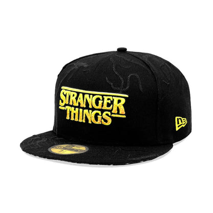 Stranger Things All Over Print Black 59FIFTY Fitted Cap 1