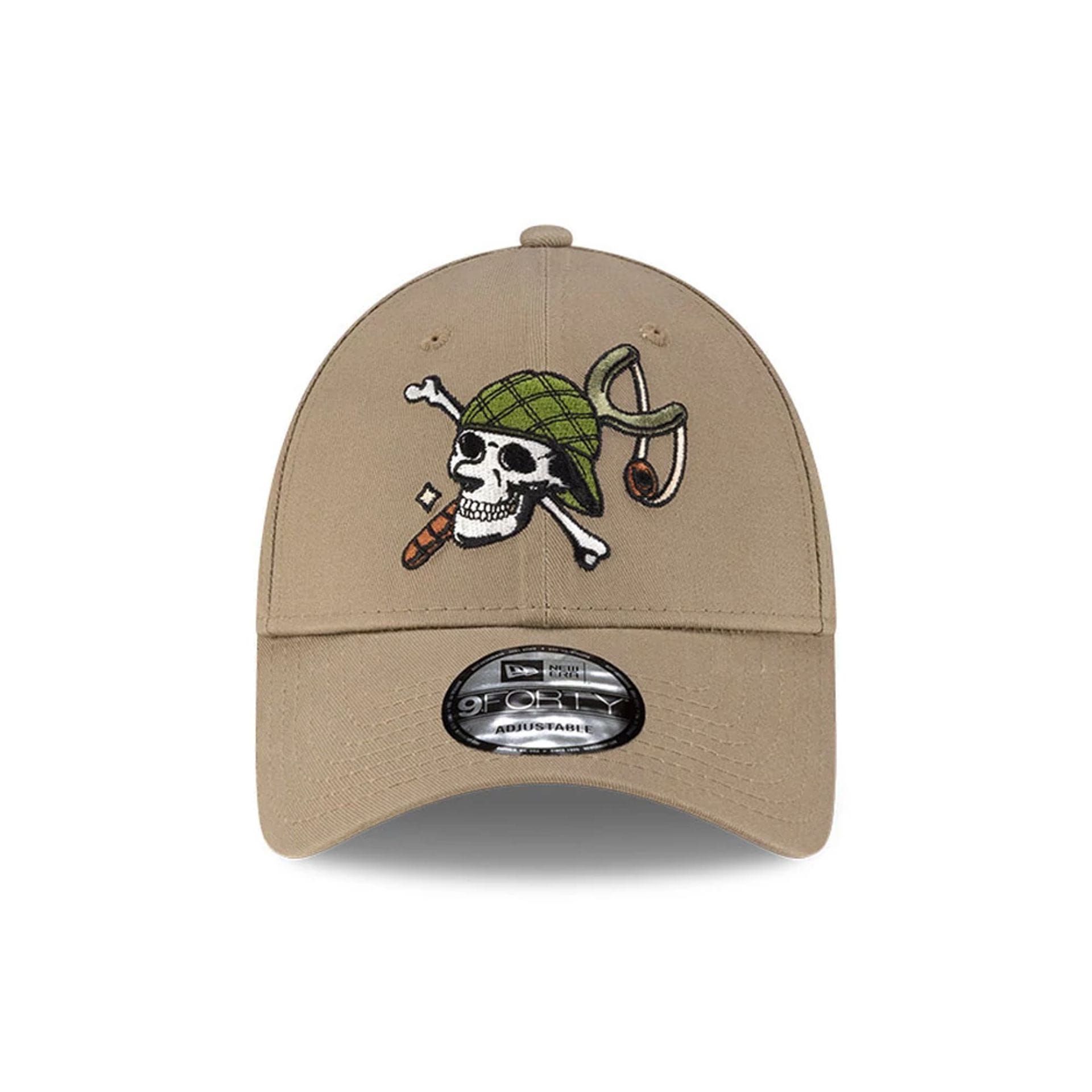 One Piece Usopp Beige 9FORTY Adjustable Cap 2