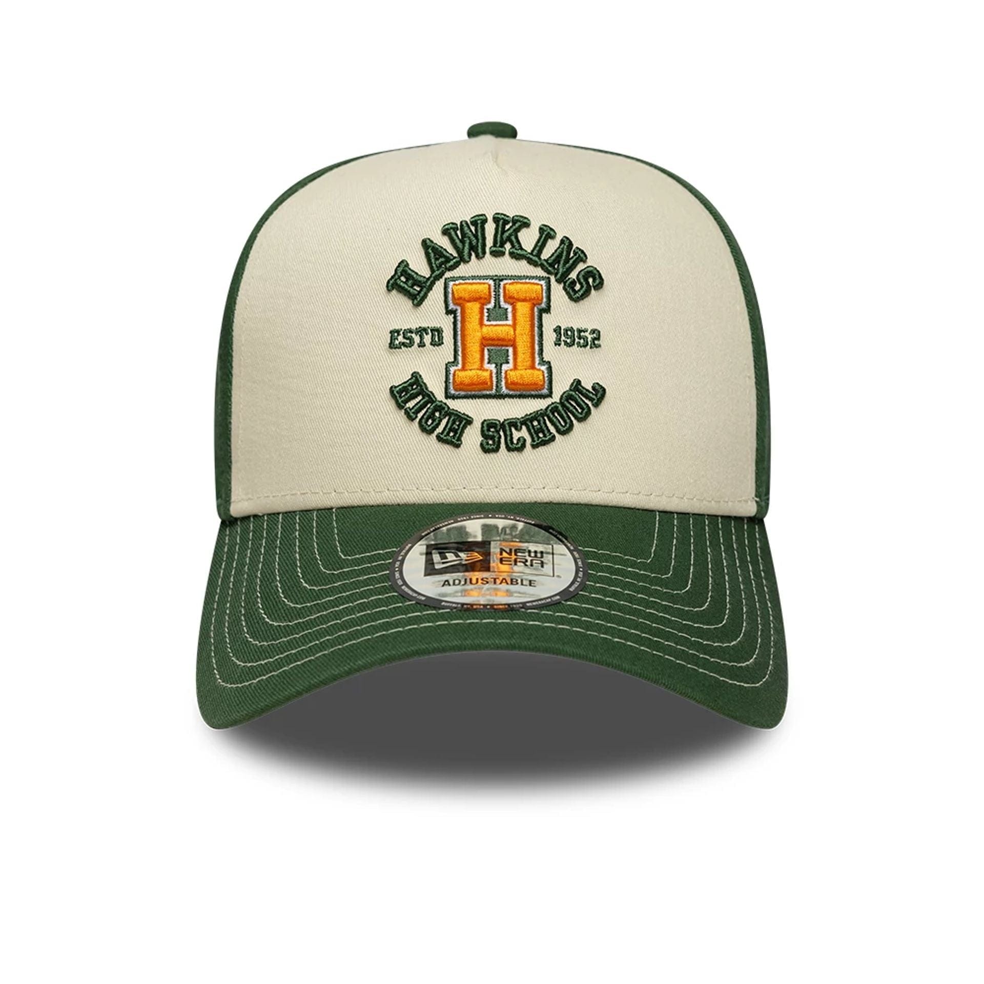 Stranger Things Hawkins High Dark Green 9FORTY A-Frame Adjustable Cap 3