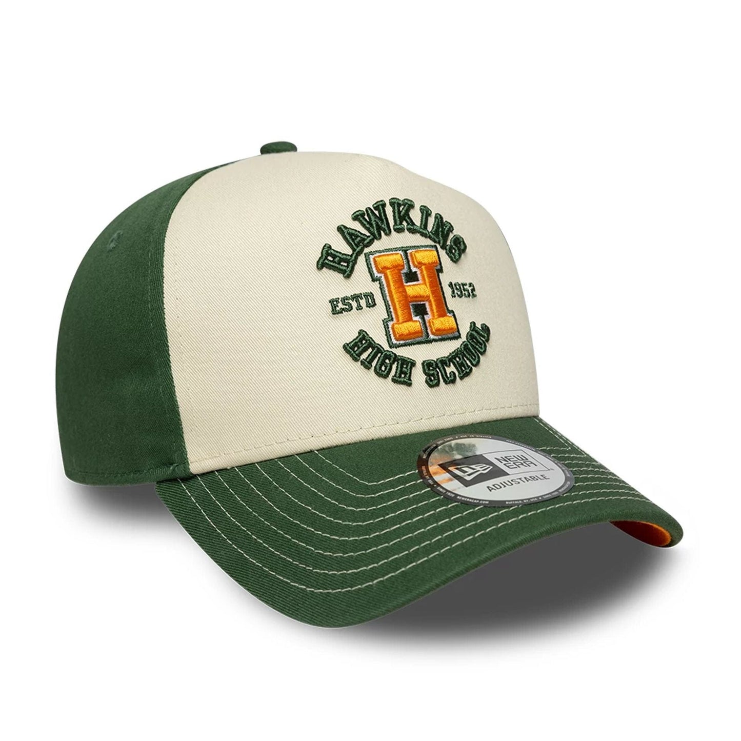 Stranger Things Hawkins High Dark Green 9FORTY A-Frame Adjustable Cap 4