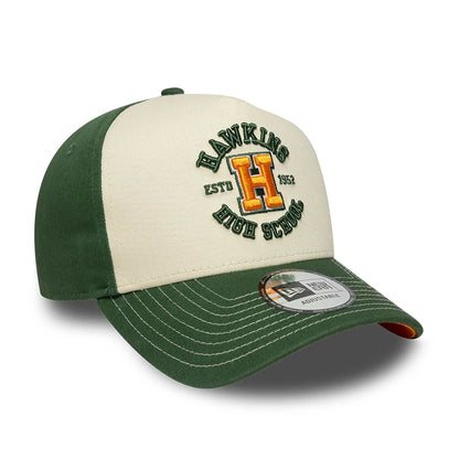 Stranger Things Hawkins High Dark Green 9FORTY A-Frame Adjustable Cap 4