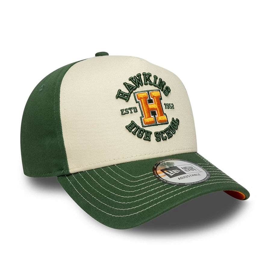 Stranger Things Hawkins High Dark Green 9FORTY A-Frame Adjustable Cap 4