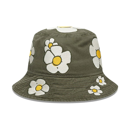 This is a  New Era x Rodrigo Roji Flowers Green Bucket Hat 2