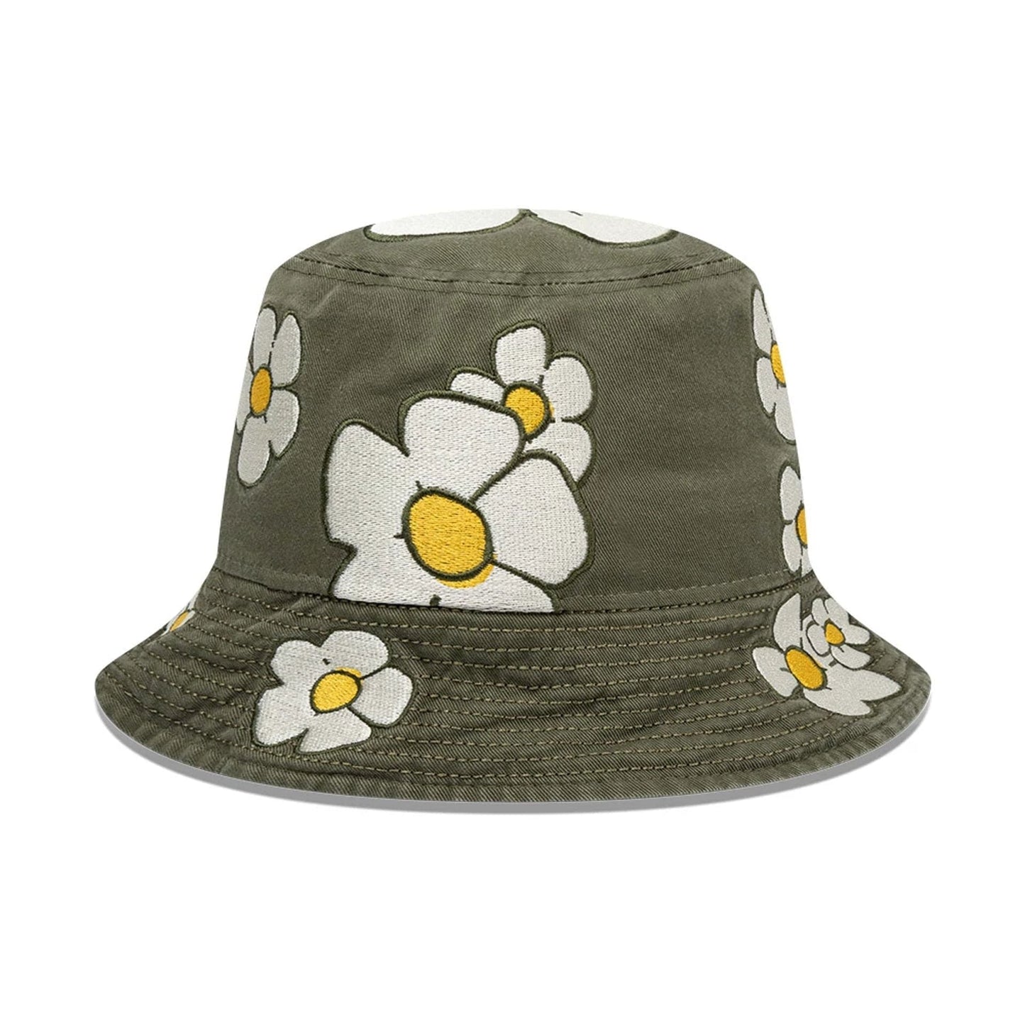 This is a  New Era x Rodrigo Roji Flowers Green Bucket Hat 4