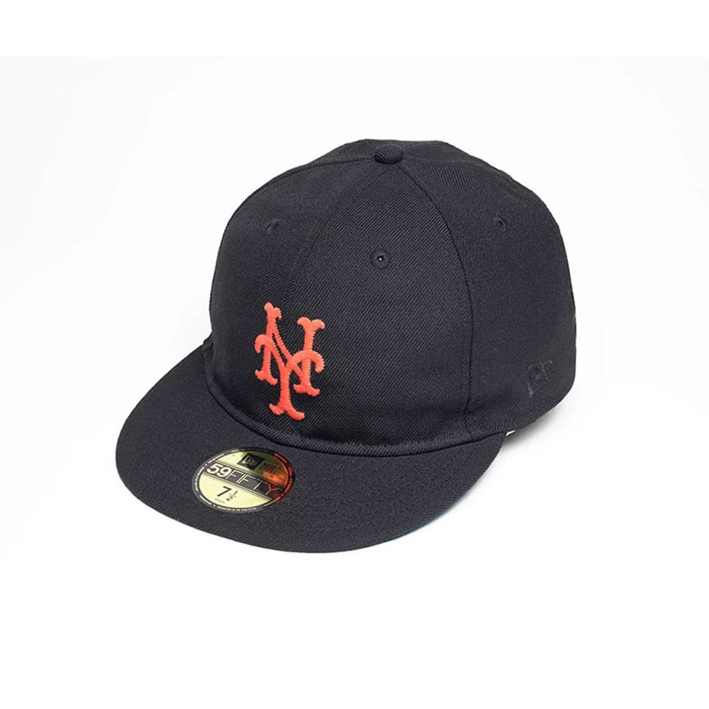 Pictured is this MLB Soft Black New York Mets 59FIFTY Fitted cap in black. 1
