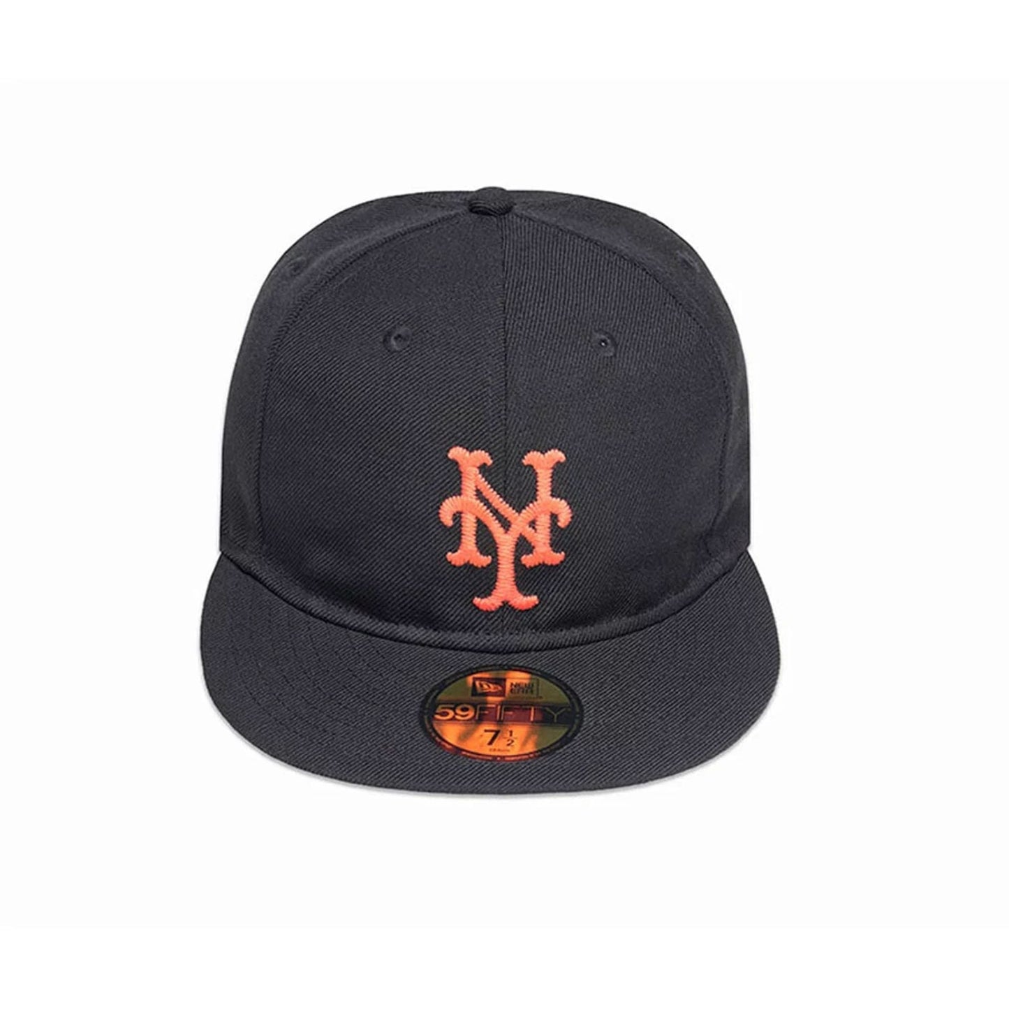 Pictured is this MLB Soft Black New York Mets 59FIFTY Fitted cap in black. 3