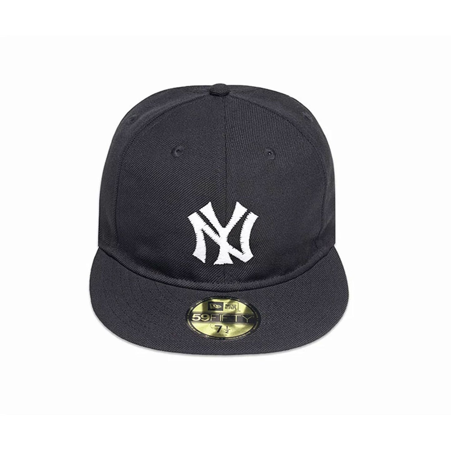 Pictured is this MLB Soft Black New York Yankees 59FIFTY Fitted cap in black. 3