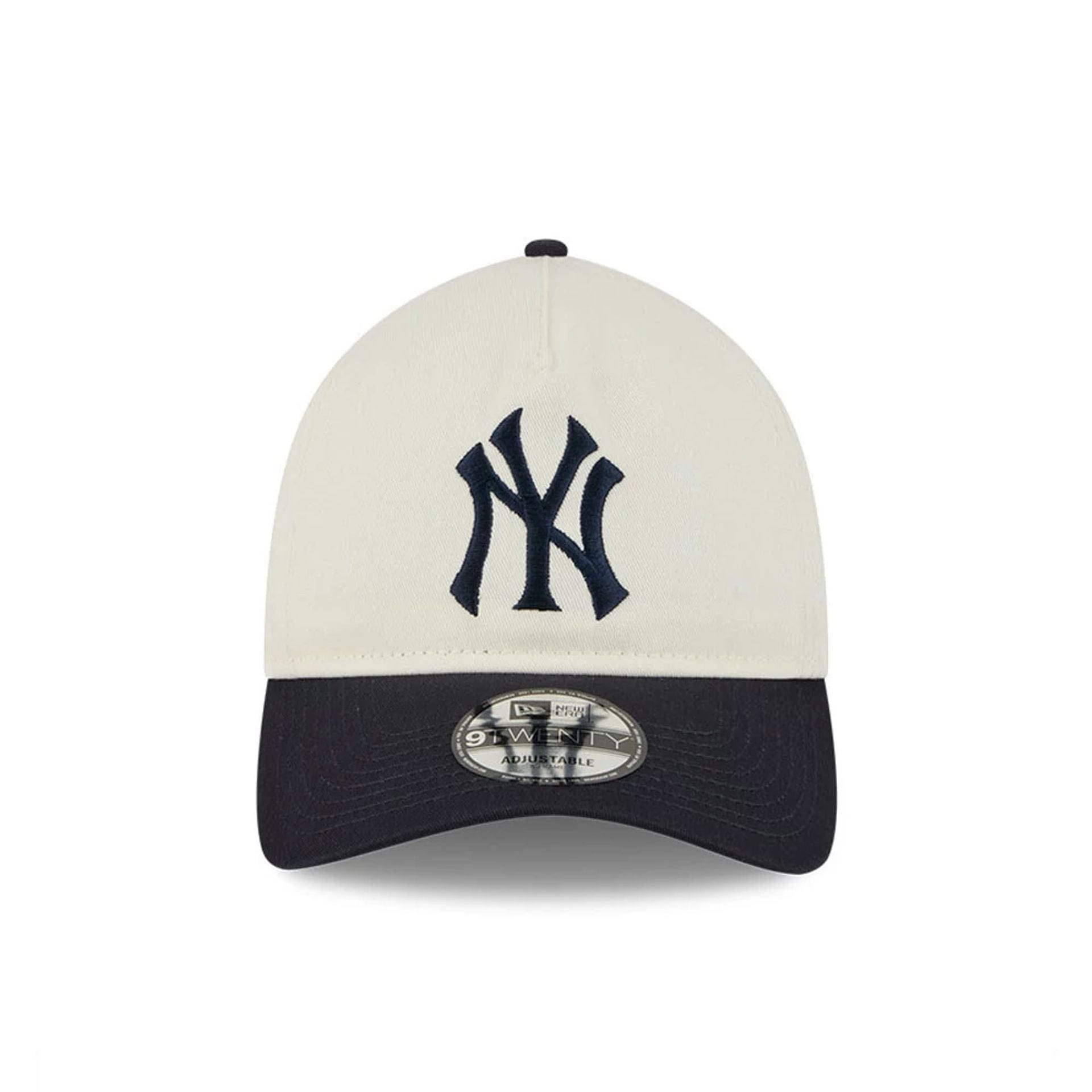 Pictured is this MLB Chrome New York Yankees 9TWENTY A-Frame cap in white. 3