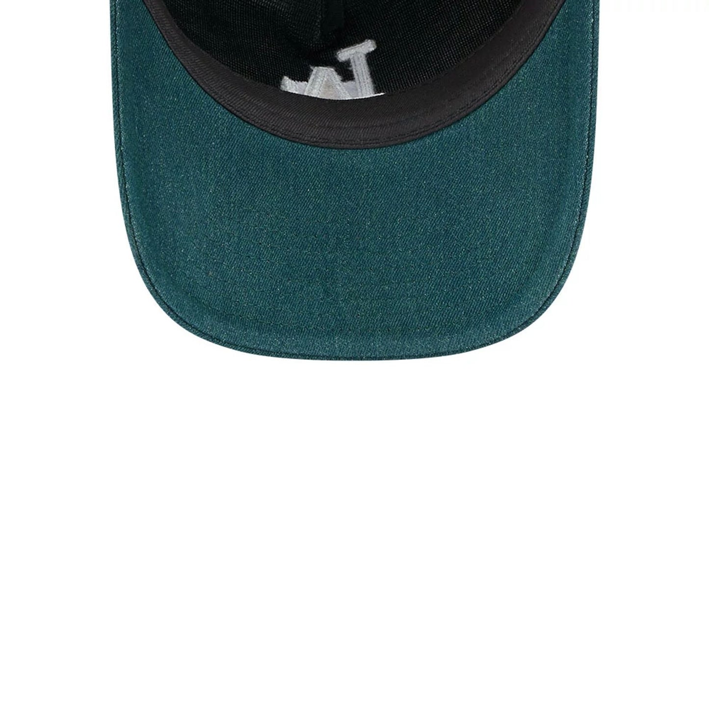 Pictured is this MLB Forest Denim LA Dodgers 9TWENTY A-Frame Adjustable cap in green. 7