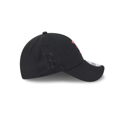 Pictured is this MLB Neon Boston Red Sox 9FORTY Adjustable cap in black. 6