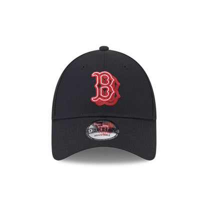 Pictured is this MLB Neon Boston Red Sox 9FORTY Adjustable cap in black. 3