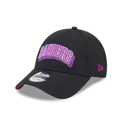 Pictured is this NFL Neon Las Vegas Raiders 9FORTY Adjustable cap in black. 4