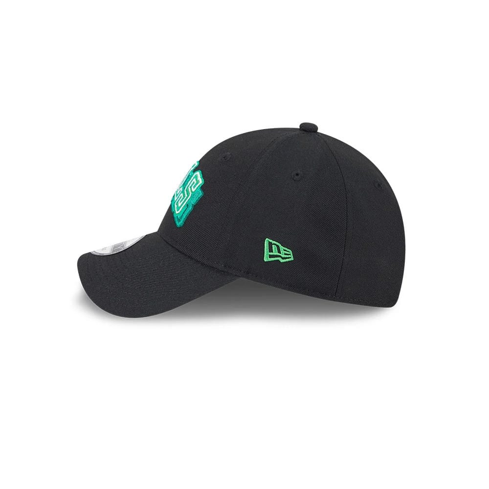 Pictured is this NBA Neon Chicago Bulls 9FORTY Adjustable cap in black. 5