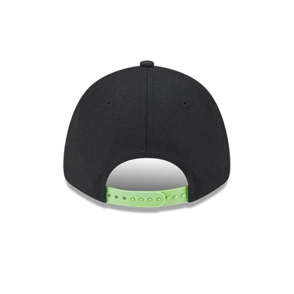 Pictured is this NBA Neon Chicago Bulls 9FORTY Adjustable cap in black. 7