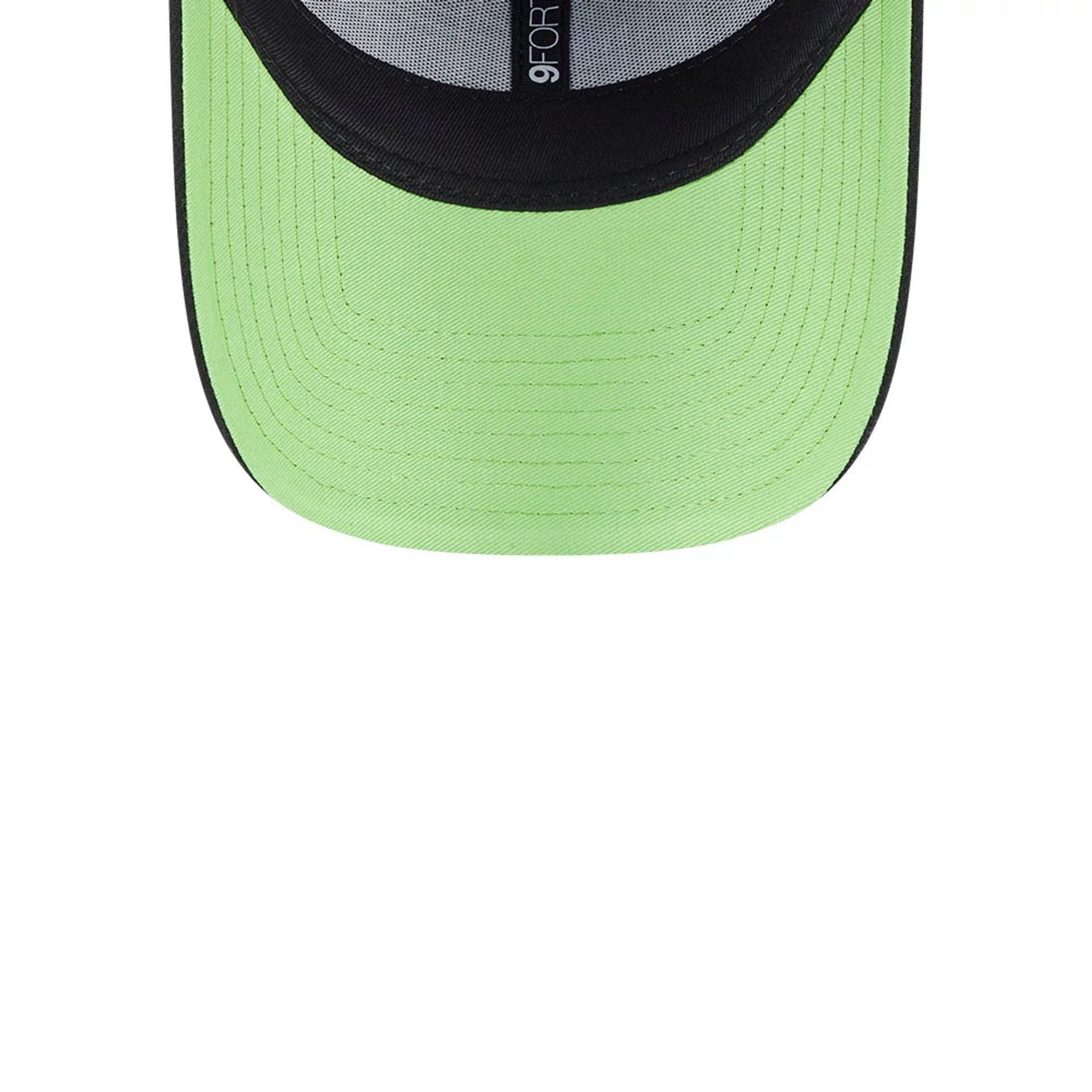 Pictured is this NBA Neon Chicago Bulls 9FORTY Adjustable cap in black. 2
