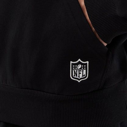 The Male model is wearing Miami Dolphins NFL International Series Games Black Pullover Hoodie 5