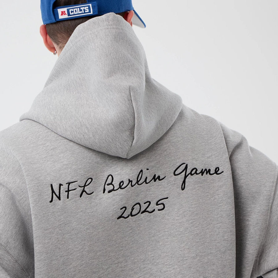 The Male model is wearing Indianapolis Colts NFL International Series Games Grey Pullover Hoodie  6