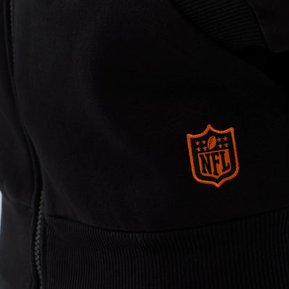 The Male model is wearing Cleveland Browns NFL International Series Games Black Full Zip Hoodie  5