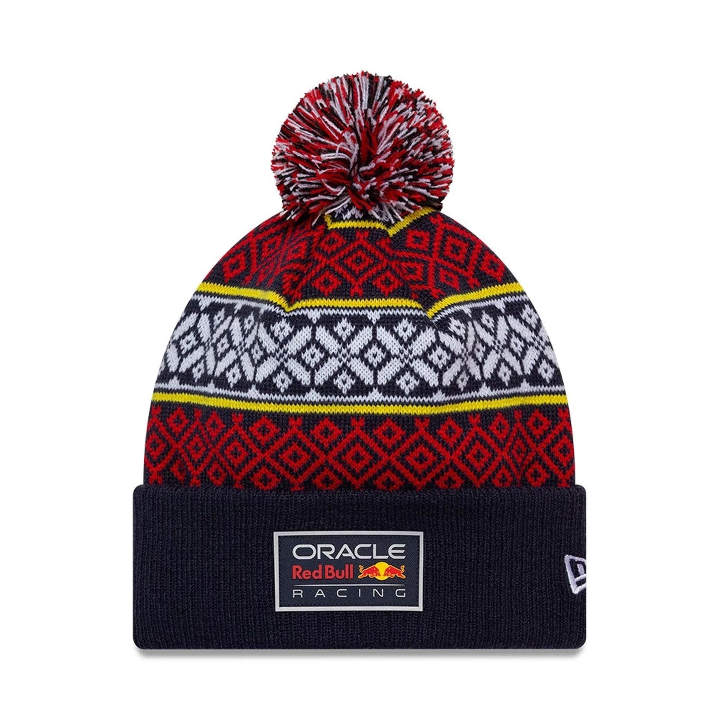 This is a Red Bull Racing Xmas Dark Blue Cuff knit Beanie Hat 1